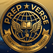 Logo of PrepVerse Academy for intelligent practice with AI